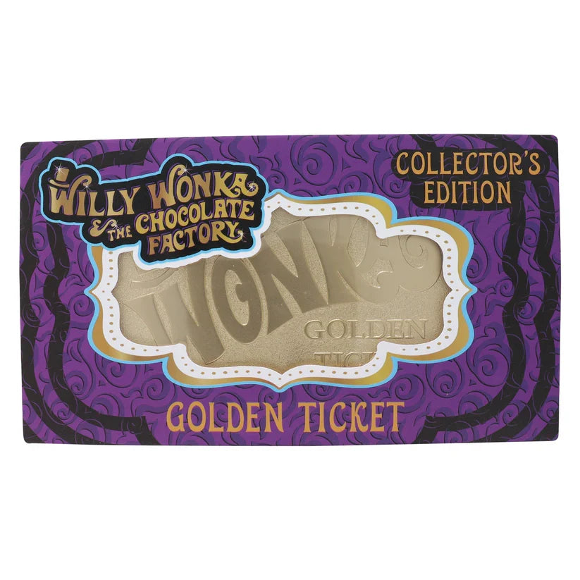 Willy Wonka and the Chocolate Factory - Collector's Edition Replica Golden Ticket Collectible Replica - Tophatter Daily Deals