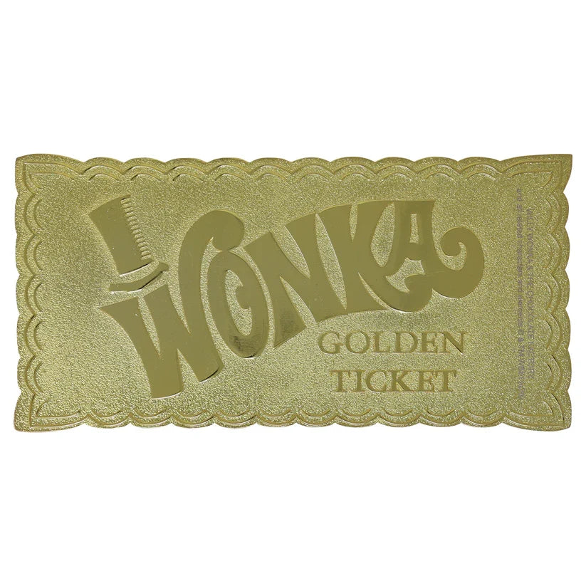 Willy Wonka and the Chocolate Factory - Collector's Edition Replica Golden Ticket Collectible Replica - Tophatter Daily Deals