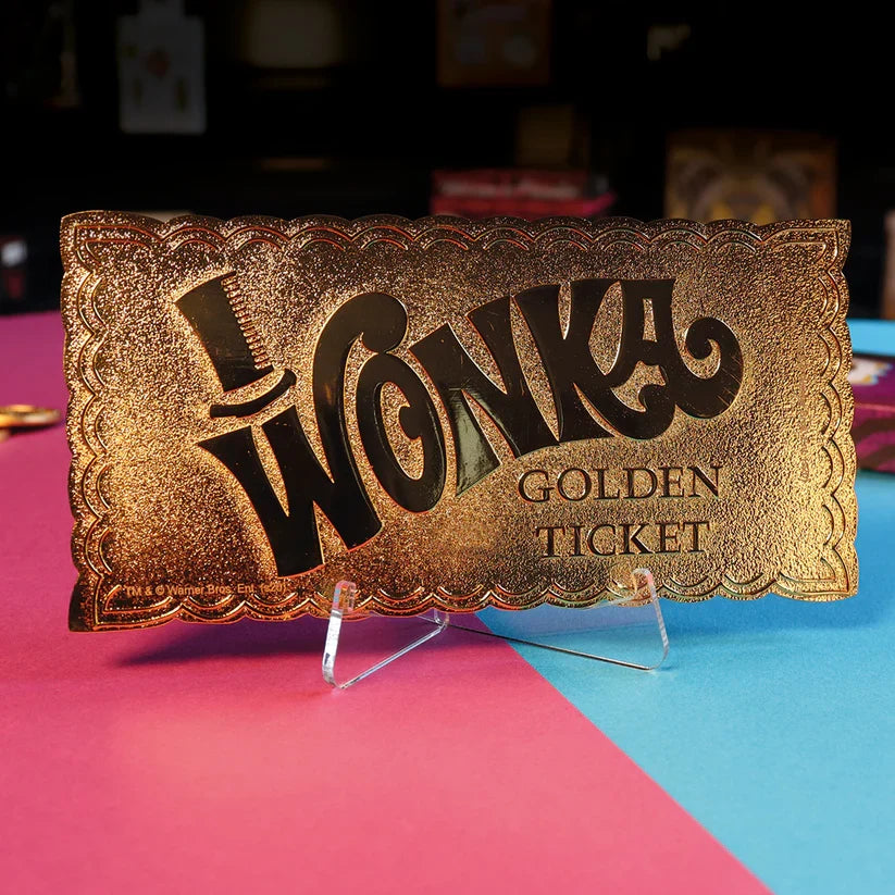 Willy Wonka and the Chocolate Factory - Collector's Edition Replica Golden Ticket Collectible Replica - Tophatter Daily Deals
