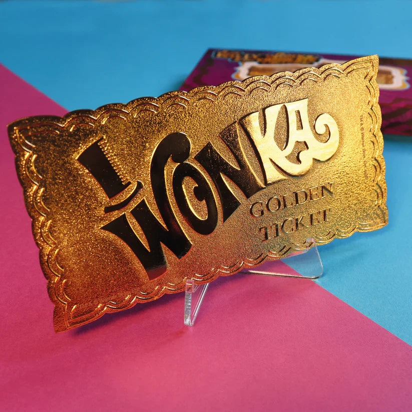 Willy Wonka and the Chocolate Factory - Collector's Edition Replica Golden Ticket Collectible Replica - Tophatter Daily Deals