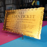 Willy Wonka and the Chocolate Factory - Collector's Edition Replica Golden Ticket Collectible Replica - Tophatter Daily Deals
