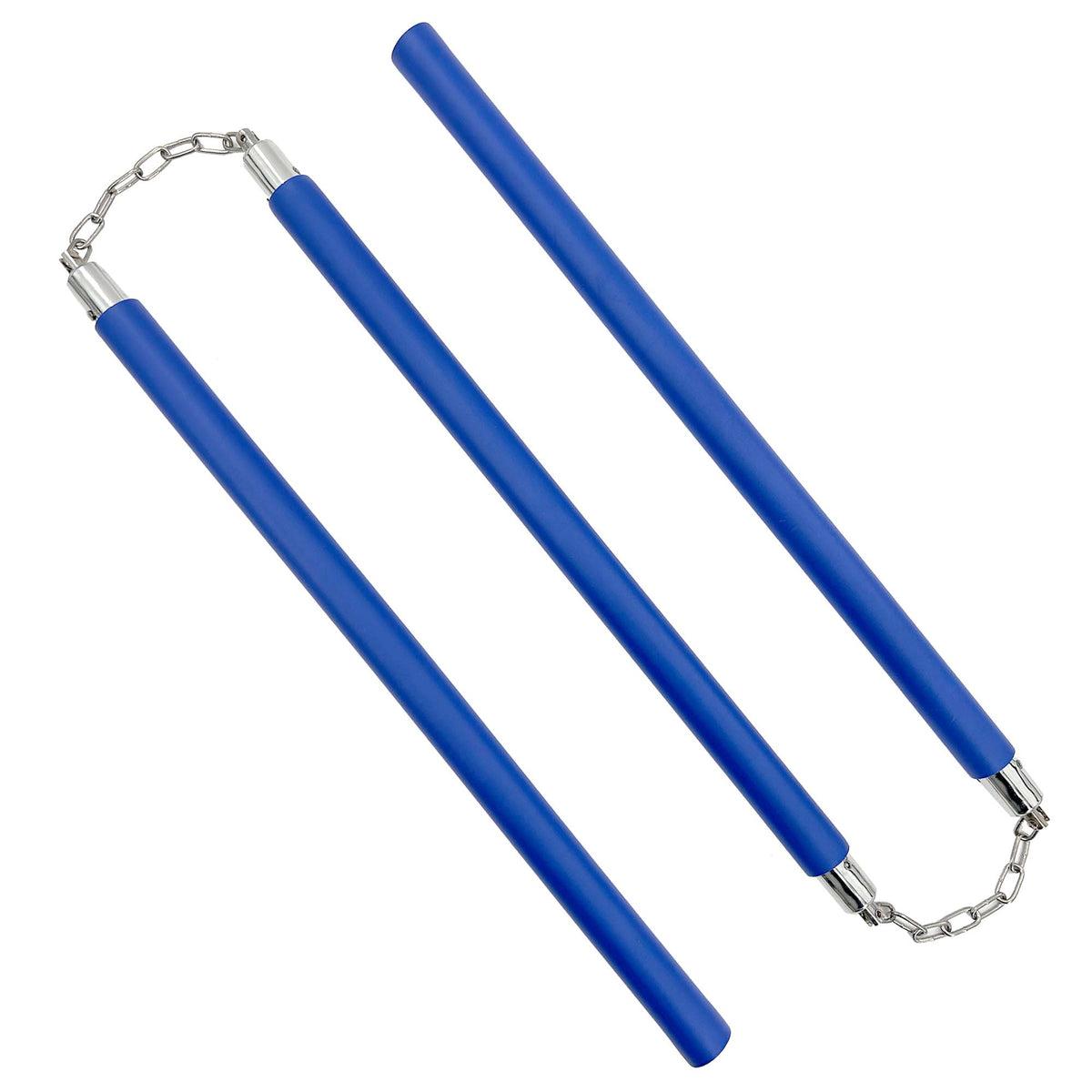 Three Sectional Staff Training Foam Padded Blue ninja & martial arts - Tophatter Daily Deals