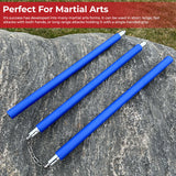 Three Sectional Staff Training Foam Padded Blue ninja & martial arts - Tophatter Daily Deals
