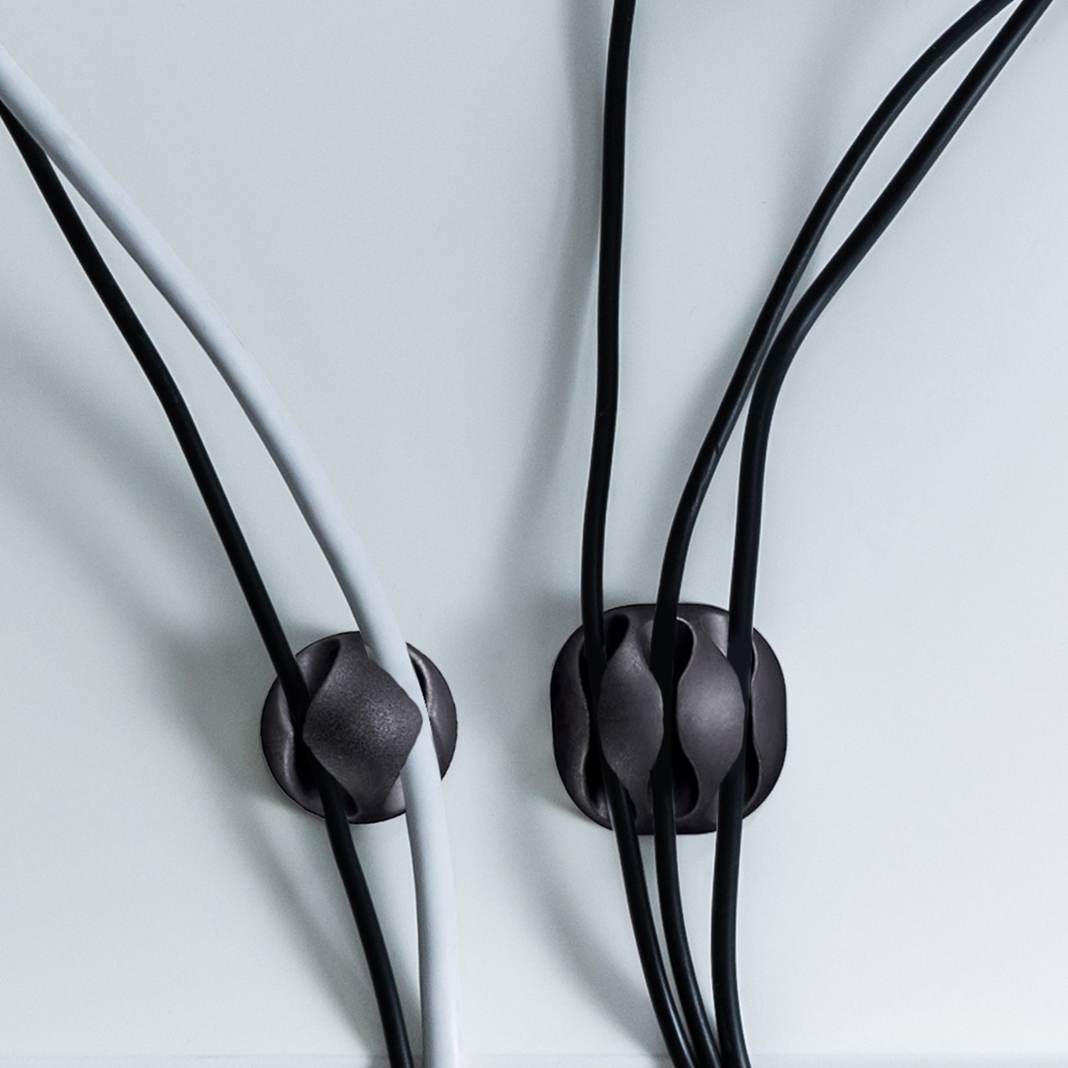 10-Pack: Self Adhesive Cable Clips For Cord Holders Managing Cables Wires Wire Organizer - Tophatter Daily Deals