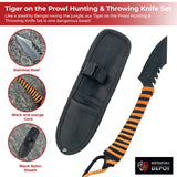 Tiger on the Prowl Hunting & Throwing Knife Set knives - Tophatter Daily Deals