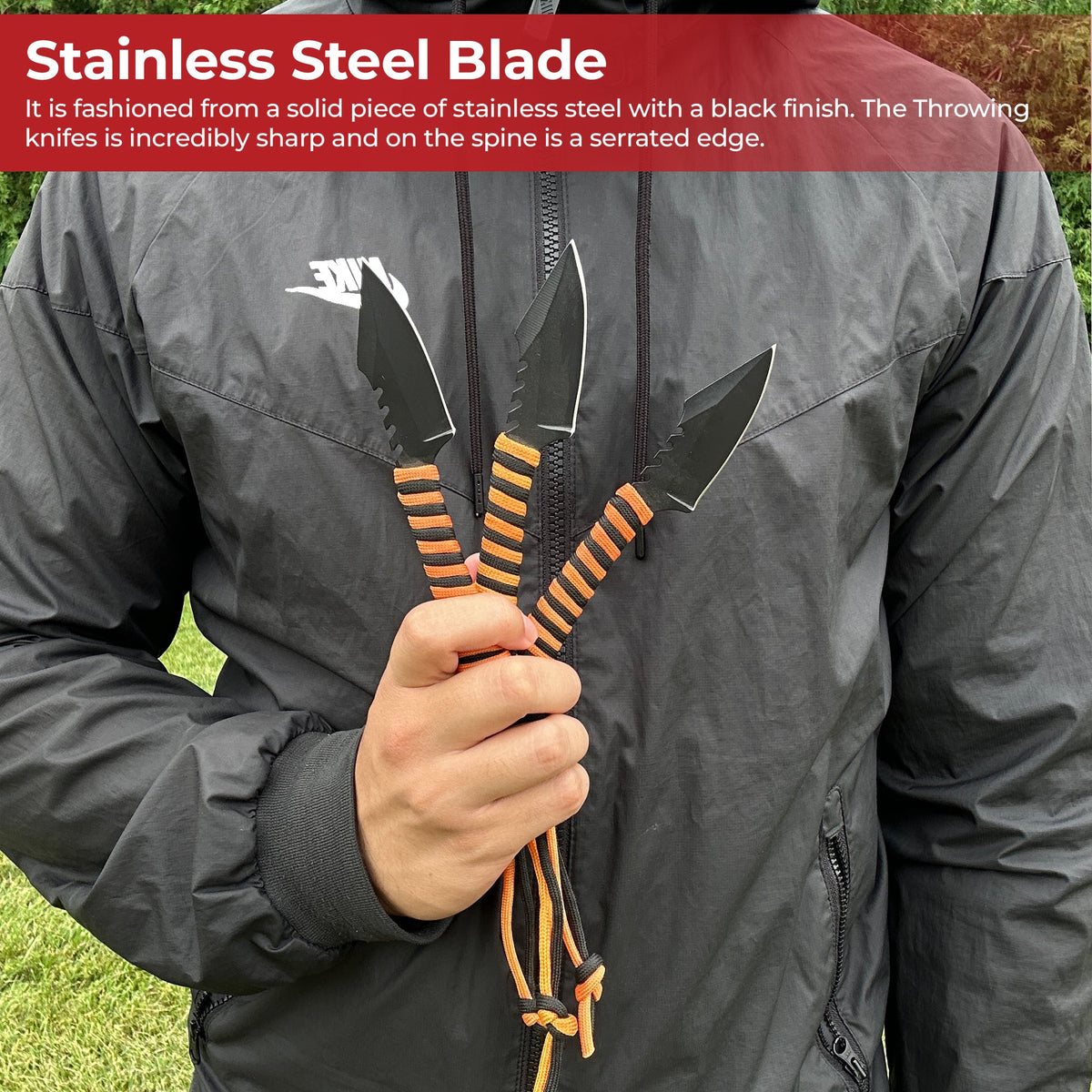 Tiger on the Prowl Hunting & Throwing Knife Set knives - Tophatter Daily Deals