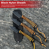 Tiger on the Prowl Hunting & Throwing Knife Set knives - Tophatter Daily Deals