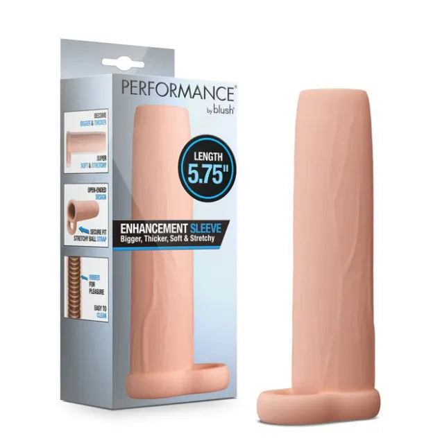 Performance 5.75 Inch Enhancement Sleeve – Flexible Penis Sleeve > Sex Toys For Men > Penis Sleeves - Tophatter Daily Deals