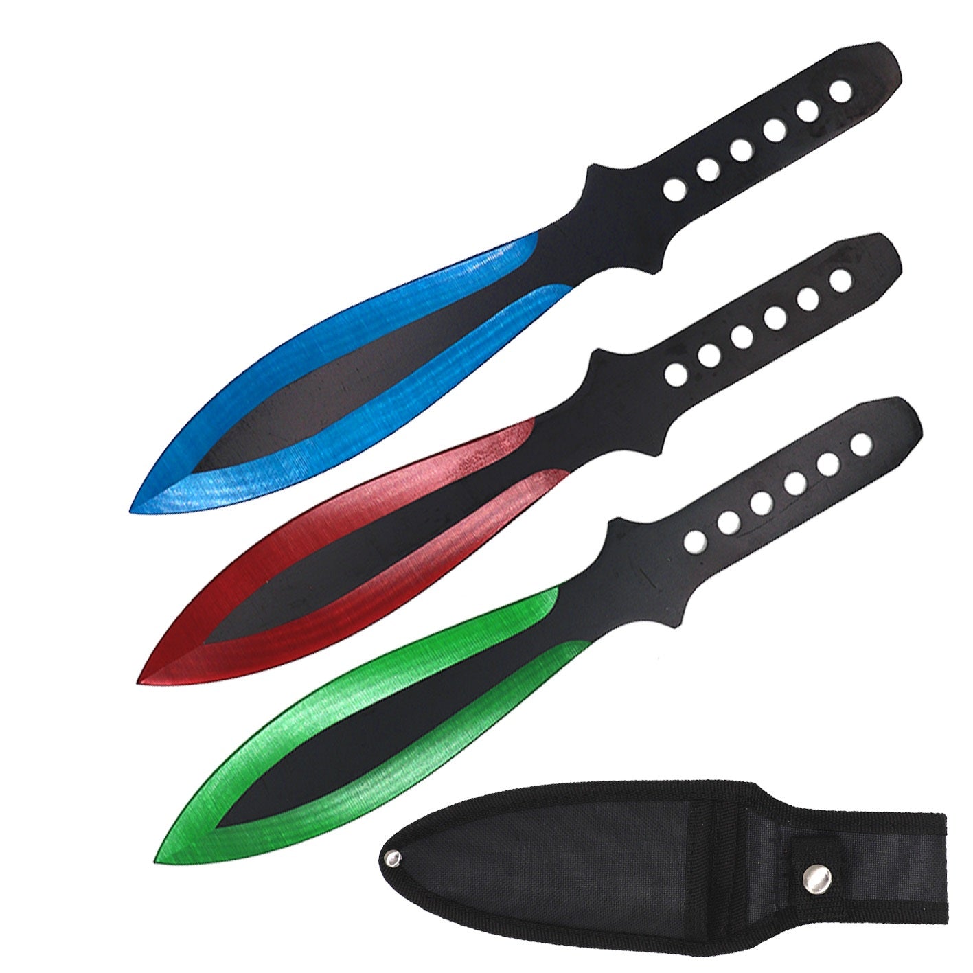3PC 9" Ninja Kunai Throwing Knife Blade Set - Tophatter's Guns'N'Weapons Store - FREE SHIPPING Collectible Weapons - Tophatter Daily Deals