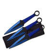 3 Pcs 9" Blue Ninja Kunai Throwing Knife Blade Set - TOPHATTER'S ARMORY DEALS Collectible Weapons - Tophatter Daily Deals