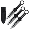 3 Pcs 7.5" Tactical Skull Kunai Throwing Knife Blade Set - TOPHATTER'S ARMORY DEALS Collectible Weapons - Tophatter Daily Deals
