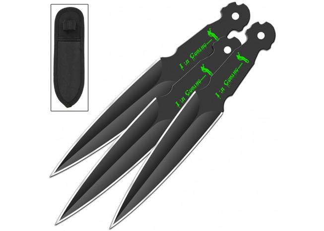 Corpse Defiance Im Coming Throwing Knife Set knives - Tophatter Daily Deals