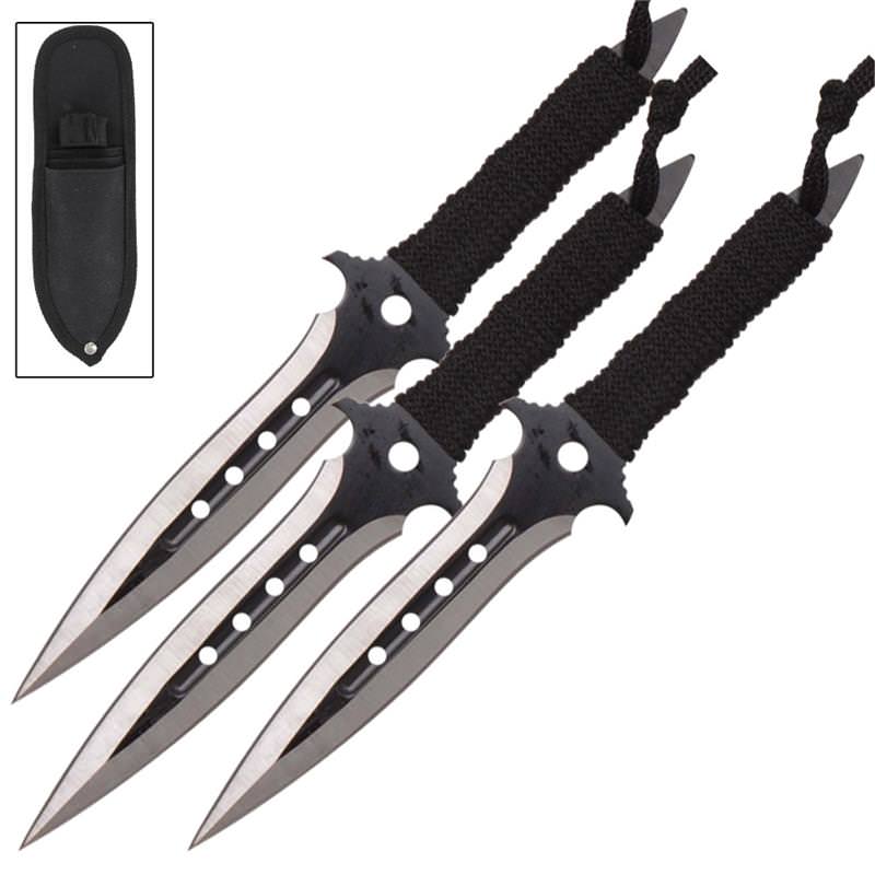 Midnight Flyer Triple Threat Throwing Set - Tophatter's Guns'N'Weapons Store - FREE SHIPPING Collectible Weapons - Tophatter Daily Deals