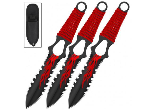 Flame Thrower Pin Point Throwing Knives knives - Tophatter Daily Deals