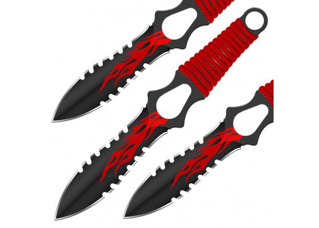Flame Thrower Pin Point Throwing Knives knives - Tophatter Daily Deals