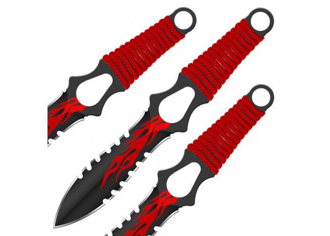 Flame Thrower Pin Point Throwing Knives knives - Tophatter Daily Deals