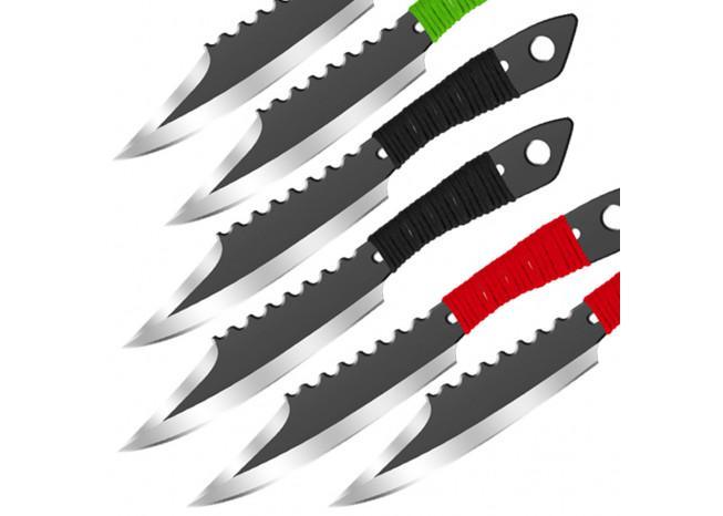 Shark Bite Drop Point Throwing Knife Set knives - Tophatter Daily Deals