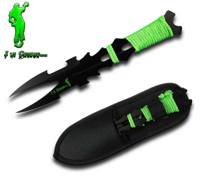 The Dark Nexus 3 Piece Stainless Steel Aerodynamic Throwing Target Knife Set - Tophatter's Army Products & Self Defense Collectible Weapons - Tophatter Daily Deals