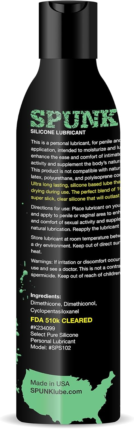 Spunk Lube Pure Silicone – 8 Fl Oz Silicone-Based Lubricant > Lube > Speciality Exempt - Tophatter Daily Deals
