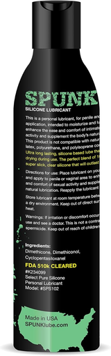 Spunk Lube Pure Silicone – 8 Fl Oz Silicone-Based Lubricant > Lube > Speciality Exempt - Tophatter Daily Deals