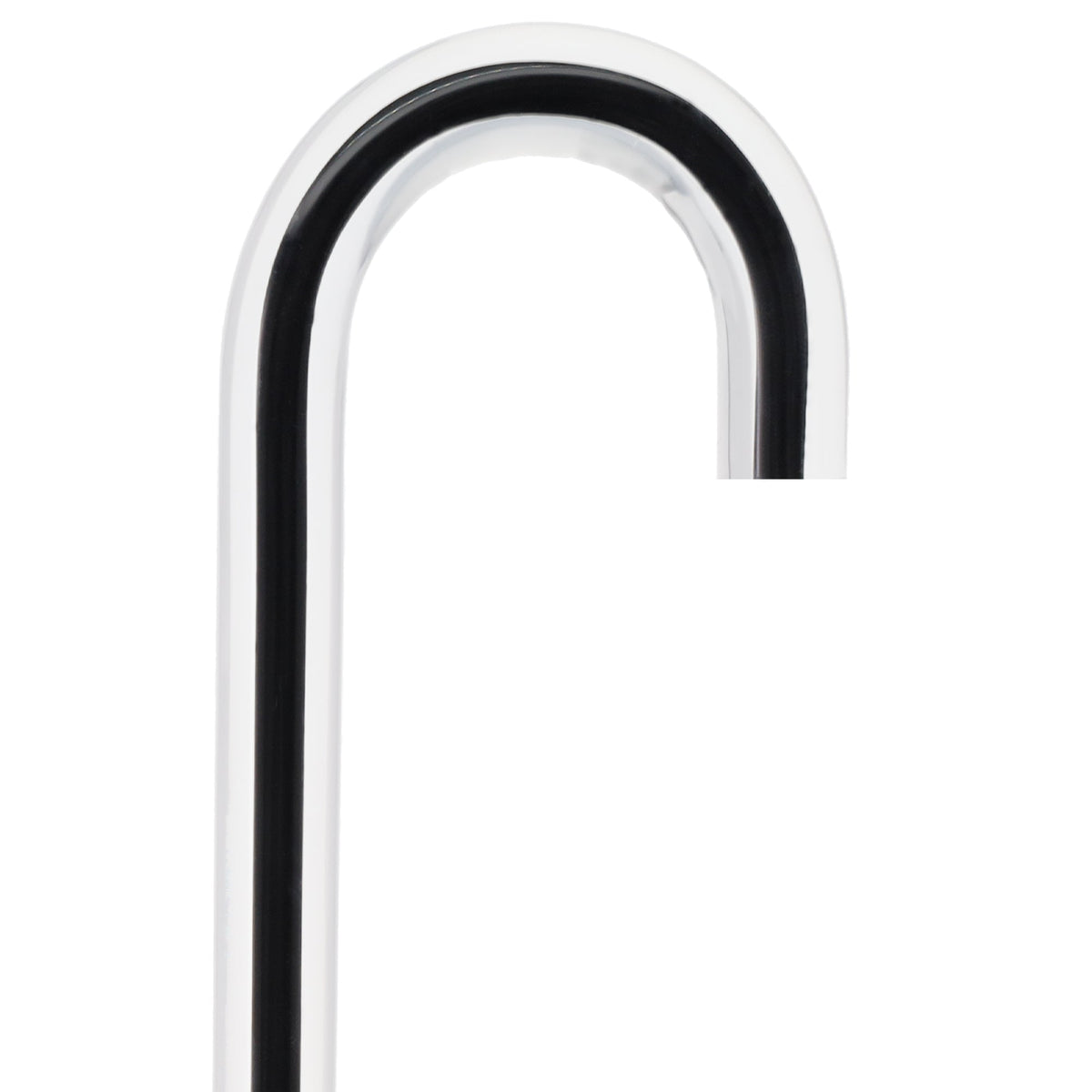 Dr. House Inspired Flame Cane - Clear Acrylic, Black Stripe Clear Lucite Walking Canes - Tophatter Daily Deals