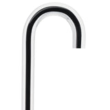 Dr. House Inspired Flame Cane - Clear Acrylic, Black Stripe Clear Lucite Walking Canes - Tophatter Daily Deals