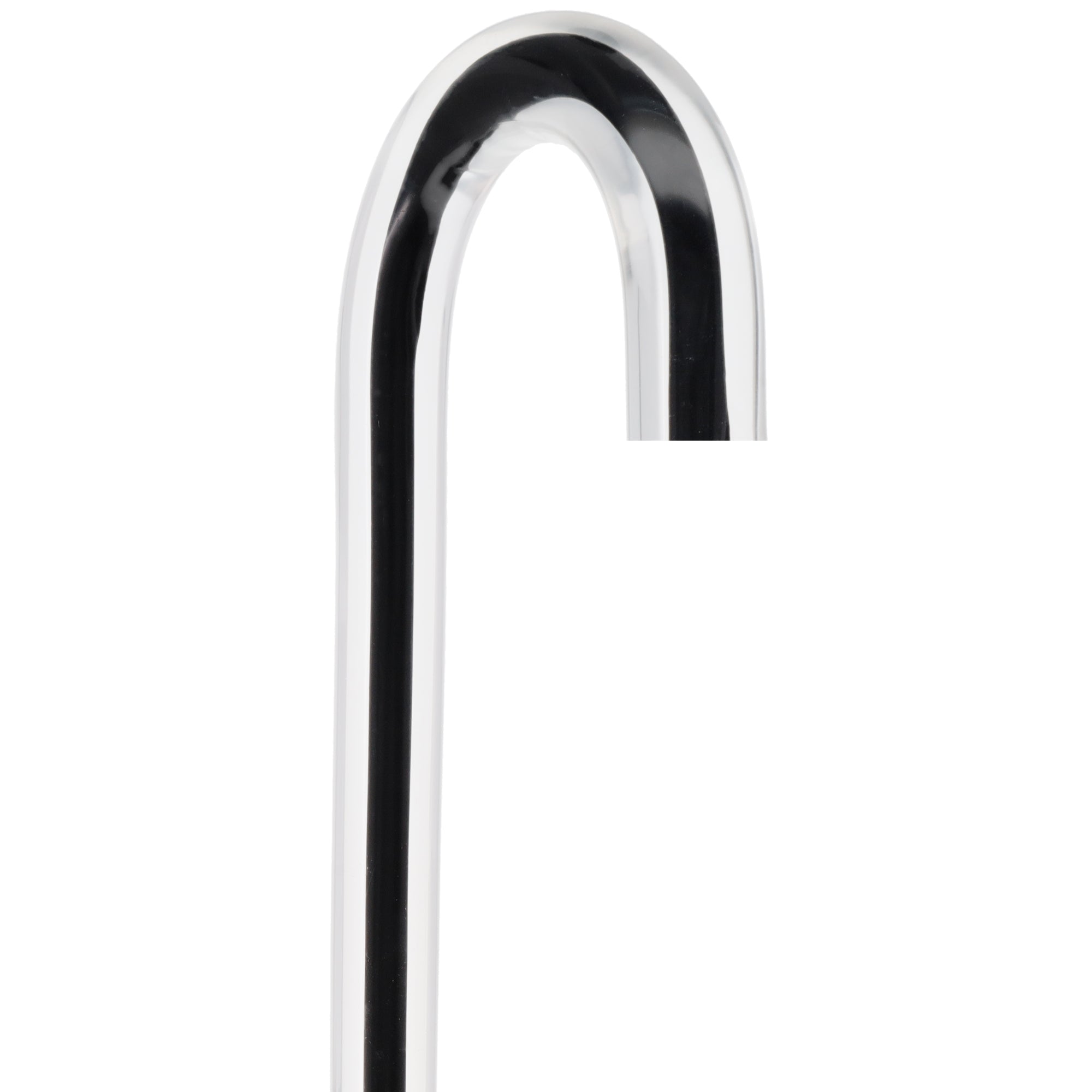 "The Obsidian Streak" Cane: Black Line in Invisible Shaft Clear Lucite Walking Canes - Tophatter Daily Deals