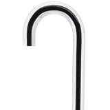 Dr. House Inspired Flame Cane - Clear Acrylic, Black Stripe Clear Lucite Walking Canes - Tophatter Daily Deals