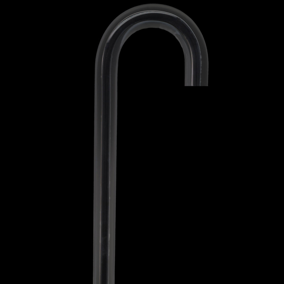 Dr. House Inspired Flame Cane - Clear Acrylic, Black Stripe Clear Lucite Walking Canes - Tophatter Daily Deals