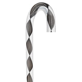 Obsidian Helix Cane: Sophisticated Black Twists, Clear Shaft Clear Lucite Walking Canes - Tophatter Daily Deals