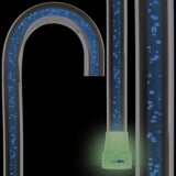 Clear Ocean Cane: Blue Streak w/ Floating Bubbles in Clear Shaft Clear Lucite Walking Canes - Tophatter Daily Deals