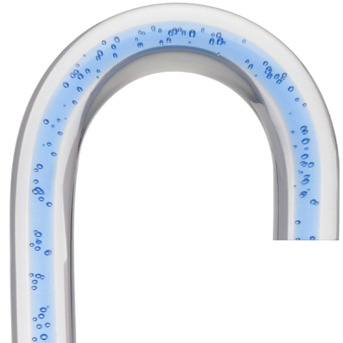 Clear Ocean Cane: Blue Streak w/ Floating Bubbles in Clear Shaft Clear Lucite Walking Canes - Tophatter Daily Deals