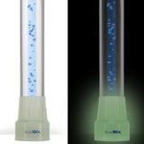 Clear Ocean Cane: Blue Streak w/ Floating Bubbles in Clear Shaft Clear Lucite Walking Canes - Tophatter Daily Deals