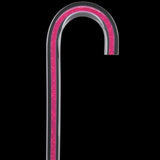 Blushing Rose Streak w/ Floating Bubbles in Clear Shaft Clear Lucite Walking Canes - Tophatter Daily Deals