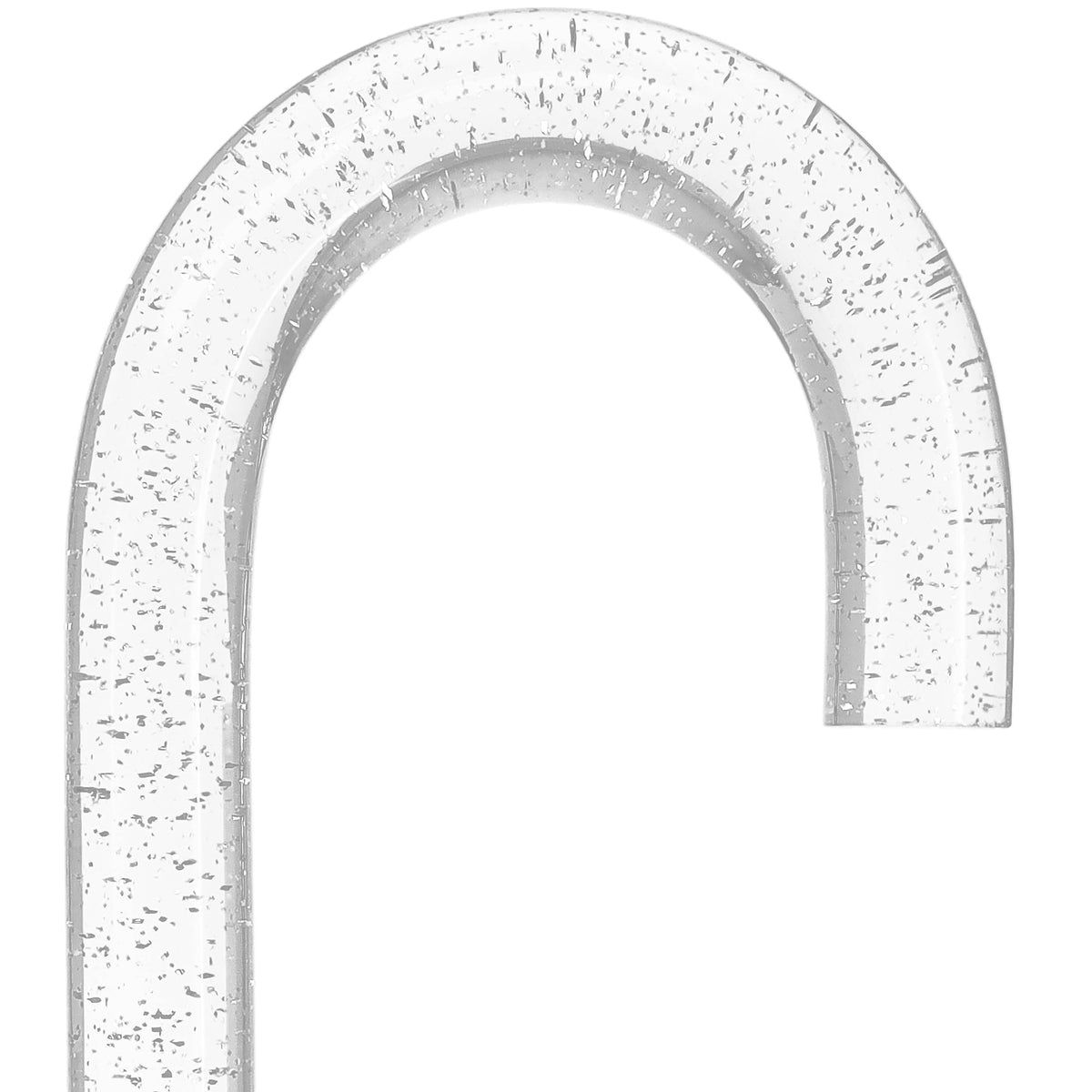 Clear Silver Luminance: Sparkle-Infused, Invisible Clear Shaft Clear Lucite Walking Canes - Tophatter Daily Deals
