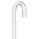 Clear Silver Luminance: Sparkle-Infused, Invisible Clear Shaft Clear Lucite Walking Canes - Tophatter Daily Deals