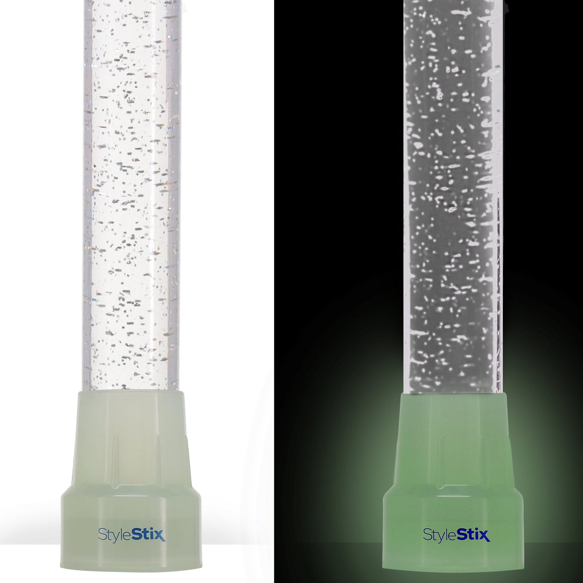 Clear Silver Luminance: Sparkle-Infused, Invisible Clear Shaft Clear Lucite Walking Canes - Tophatter Daily Deals