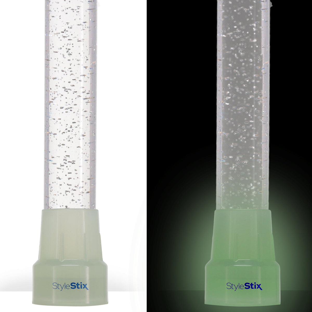 Clear Silver Luminance: Sparkle-Infused, Invisible Clear Shaft Clear Lucite Walking Canes - Tophatter Daily Deals