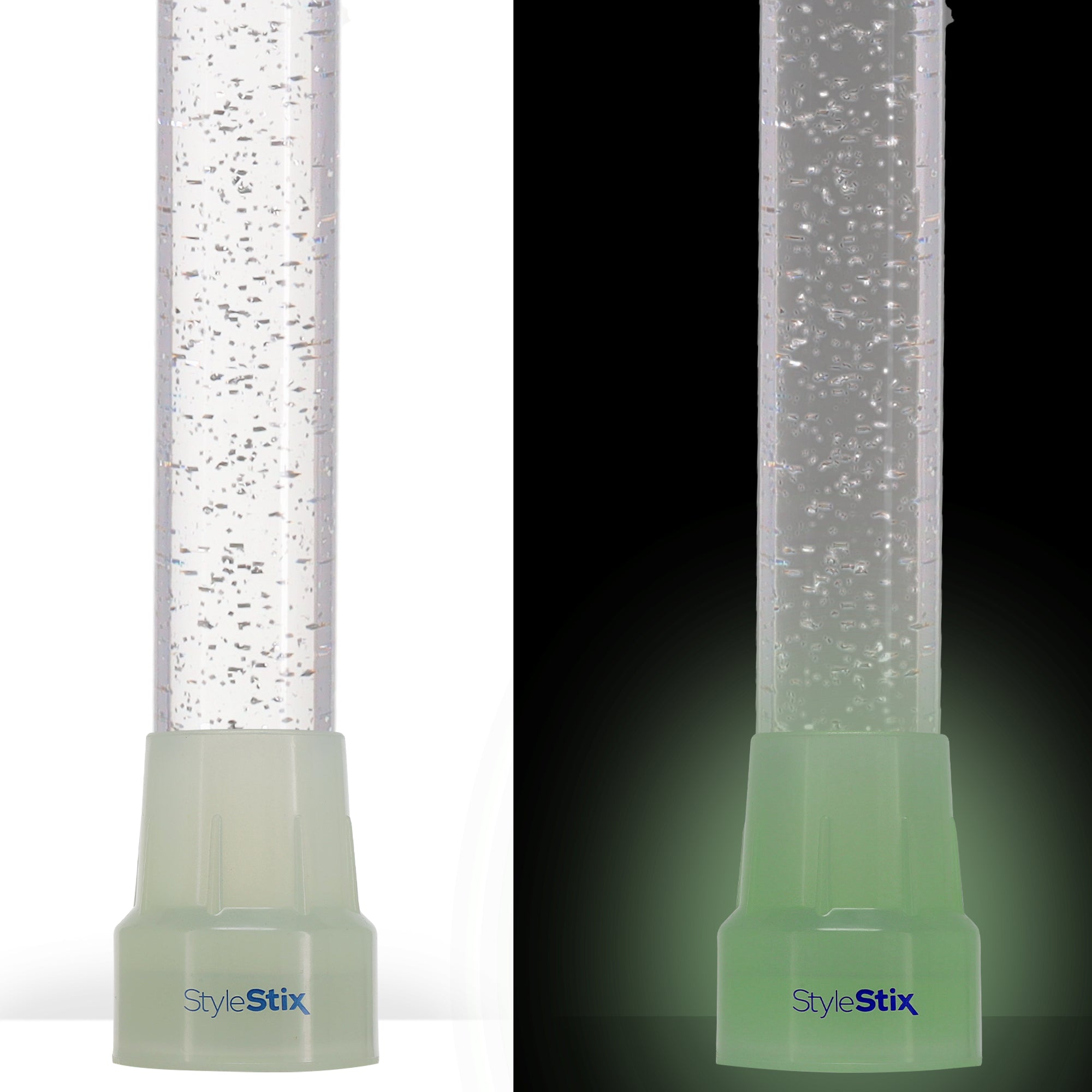 Clear Silver Luminance: Sparkle-Infused, Invisible Clear Shaft Clear Lucite Walking Canes - Tophatter Daily Deals