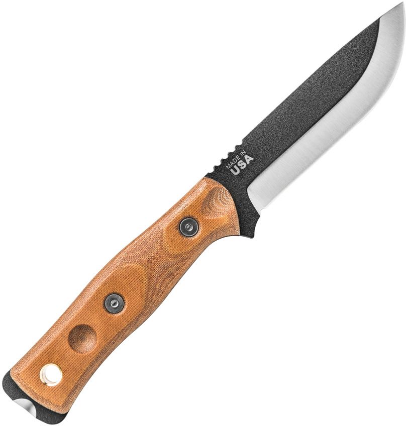TOPS Knives Fieldcraft BOB Hunter Fixed Blade - Micarta Handle - 1095 Carbon Steel - BROS-01 Fixed Blade - Tophatter Daily Deals