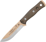 TOPS Knives Fieldcraft BOB Hunter Fixed Blade - Micarta Handle - 1095 Carbon Steel - BROS-TAN Fixed Blade - Tophatter Daily Deals