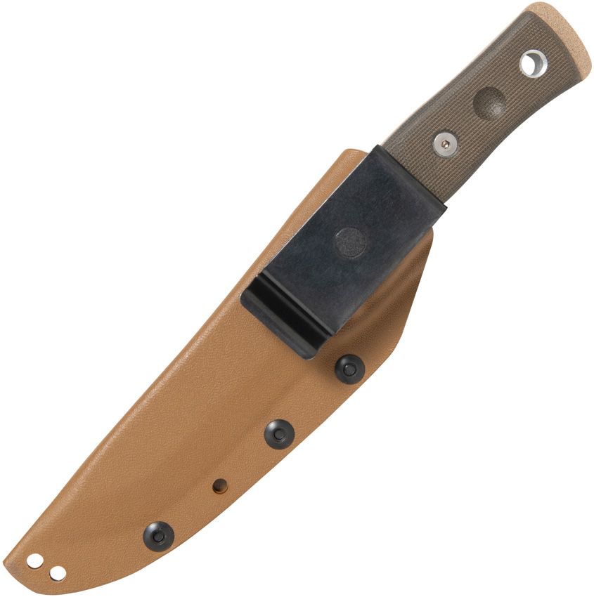 TOPS Knives Fieldcraft BOB Hunter Fixed Blade - Micarta Handle - 1095 Carbon Steel - BROS-TAN Fixed Blade - Tophatter Daily Deals