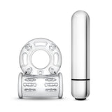 Stay Hard 10 Function Vibrating Bull Ring – Clear Vibrating Cock Ring > Cock Ring > Vibrating - Tophatter Daily Deals