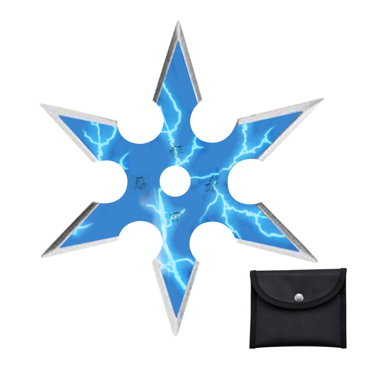 Ninja Six Point Lightning Throwing Star Shuriken Knife Blade - TOPHATTER'S ARMORY DEALS Collectible Weapons - Tophatter Daily Deals