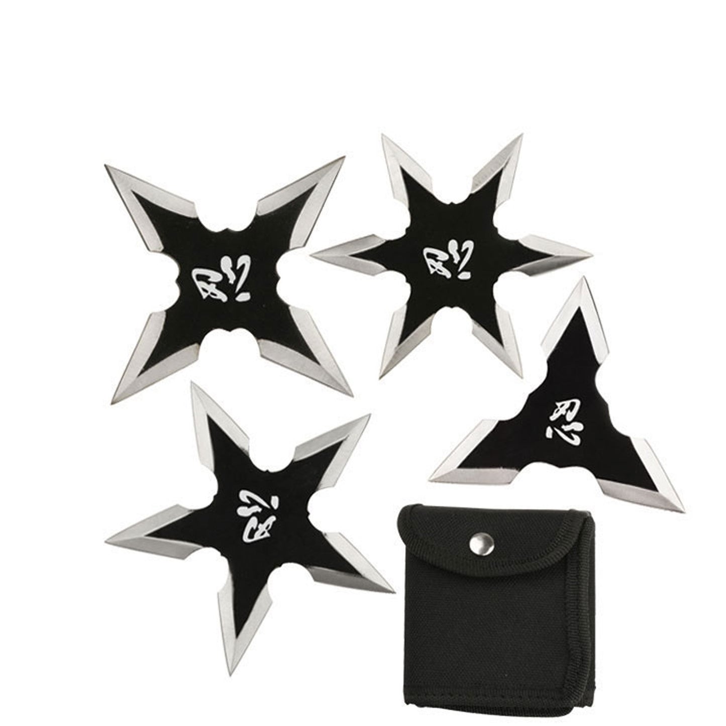 4 Pcs Set Ninja Throwing Stars Anime Shuriken Knife Blade - TOPHATTER'S ARMORY DEALS Collectible Weapons - Tophatter Daily Deals