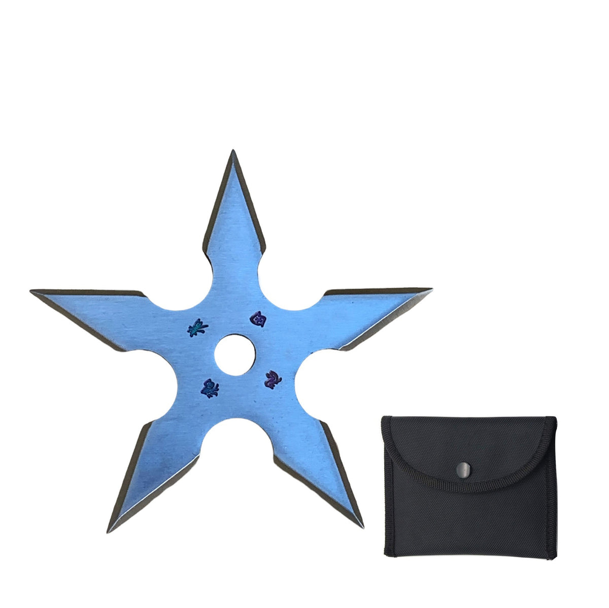 Ninja Five Point Silver Throwing Star Shuriken Knife Blade - TOPHATTER'S ARMORY DEALS Collectible Weapons - Tophatter Daily Deals