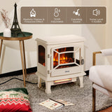 Suburbs TS20-SD Electric Fireplace Stove Heater with Sound Household Appliances - Tophatter Daily Deals