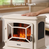 Suburbs TS20-SD Electric Fireplace Stove Heater with Sound Household Appliances - Tophatter Daily Deals
