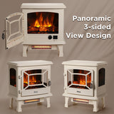 Suburbs TS20-SD Electric Fireplace Stove Heater with Sound Household Appliances - Tophatter Daily Deals
