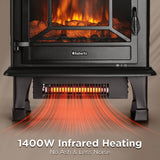 Suburbs TS20-SD Electric Fireplace Stove Heater with Sound Household Appliances - Tophatter Daily Deals